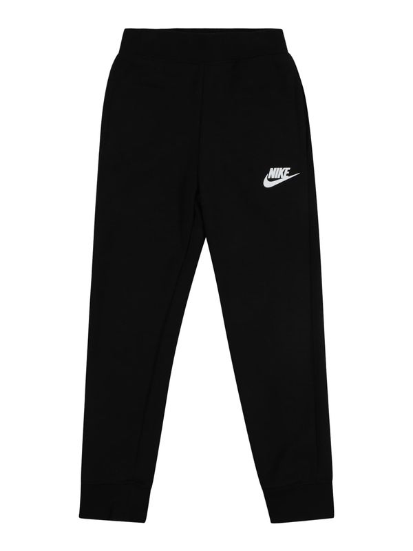 Nike Sportswear Nike Sportswear Hlače 'CLUB FLEECE'  črna / bela