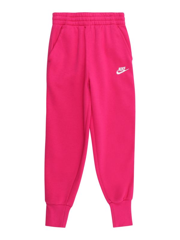 Nike Sportswear Nike Sportswear Hlače 'CLUB FLEECE'  roza / bela
