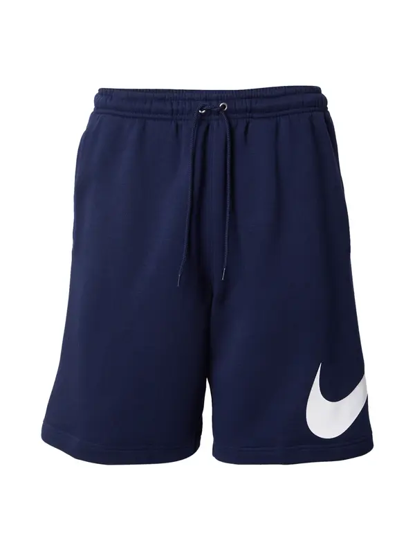 Nike Sportswear Nike Sportswear Hlače 'CLUB'  mornarska / bela