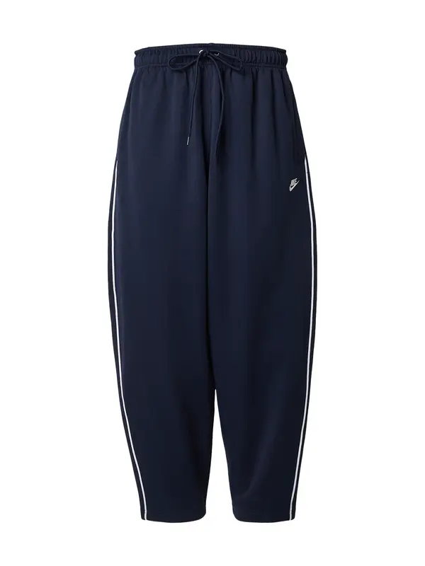 Nike Sportswear Nike Sportswear Hlače 'CLUB'  mornarska / bela
