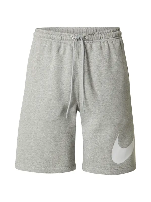Nike Sportswear Nike Sportswear Hlače 'CLUB'  pegasto siva / bela