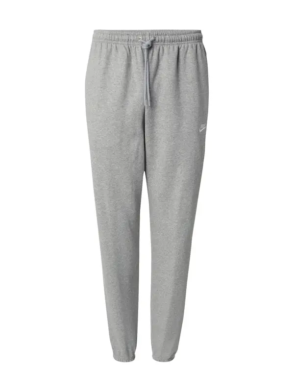 Nike Sportswear Nike Sportswear Hlače 'CLUB'  siva / bela