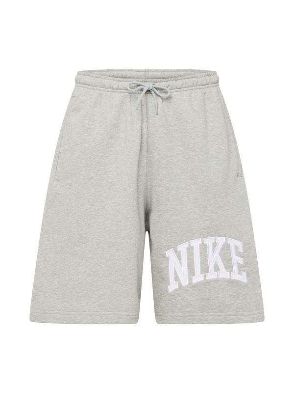 Nike Sportswear Nike Sportswear Hlače 'CLUB'  siva / bela