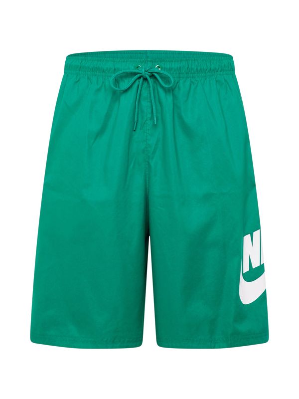 Nike Sportswear Nike Sportswear Hlače 'CLUB'  smaragd / bela