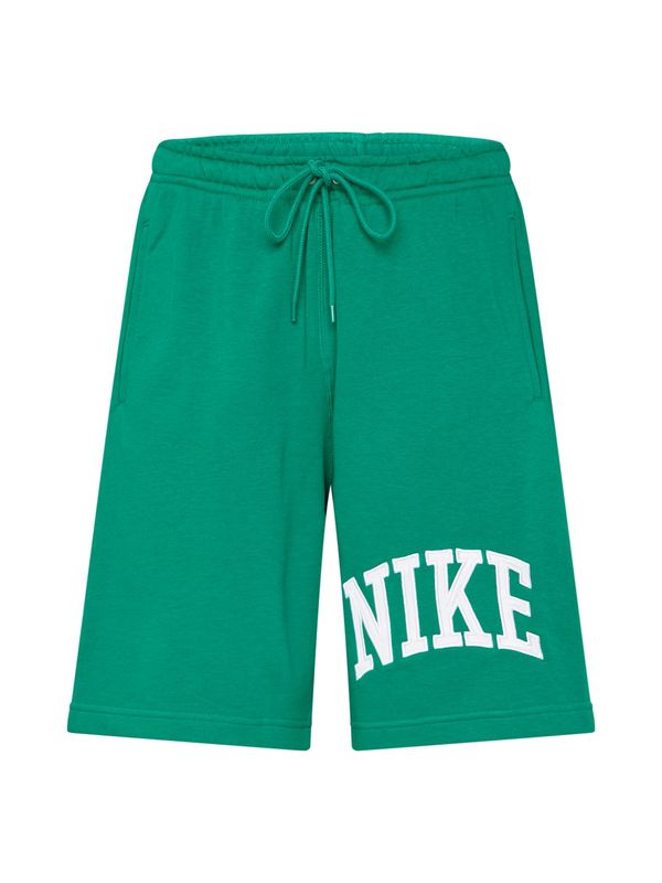 Nike Sportswear Nike Sportswear Hlače 'CLUB'  smaragd / bela