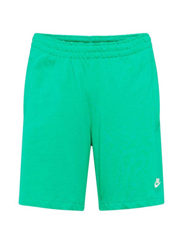 Nike Sportswear Nike Sportswear Hlače 'CLUB'  svetlo zelena / bela