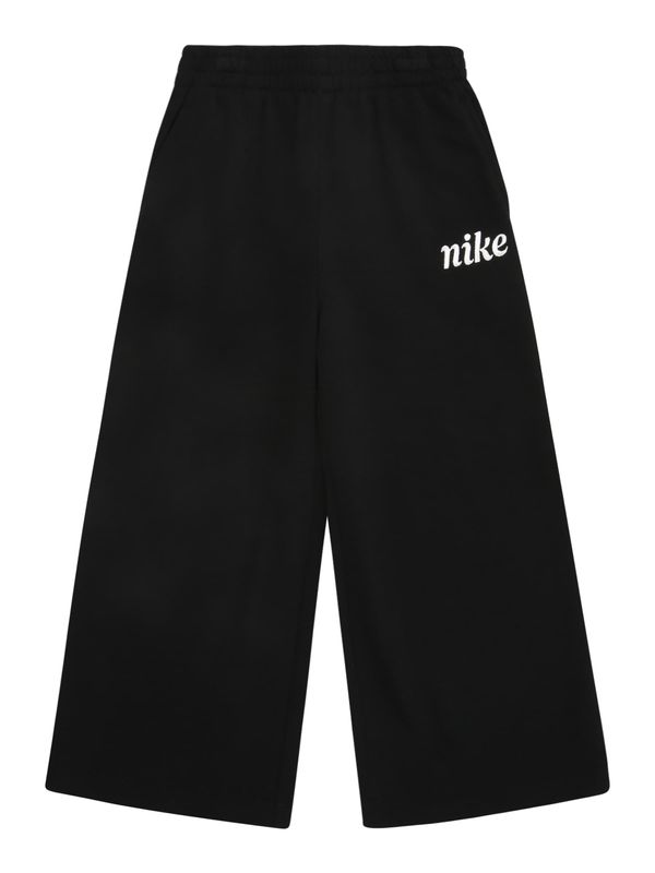 Nike Sportswear Nike Sportswear Hlače 'ESSENTIALS'  črna / bela