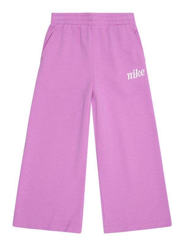 Nike Sportswear Nike Sportswear Hlače 'ESSENTIALS'  lila / bela