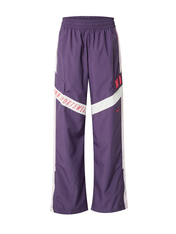 Nike Sportswear Nike Sportswear Hlače  lila / roza / rdeča / off-bela