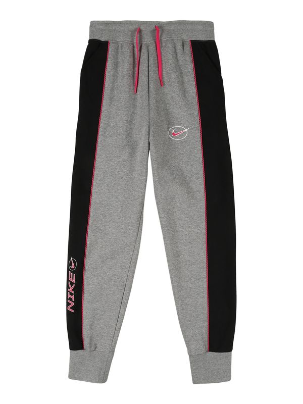 Nike Sportswear Nike Sportswear Hlače  pegasto siva / grenada / črna / bela
