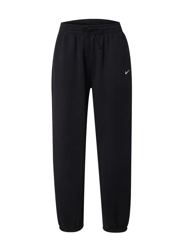 Nike Sportswear Nike Sportswear Hlače 'Phoenix Fleece'  črna / bela