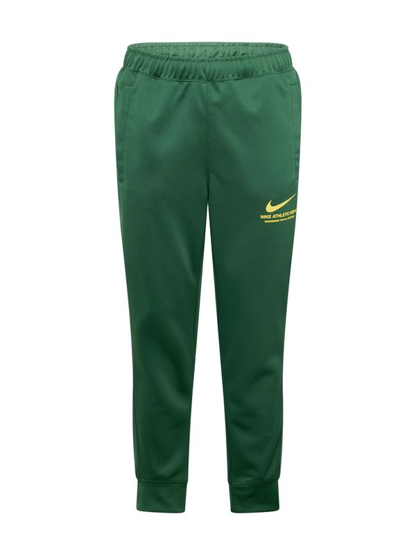 Nike Sportswear Nike Sportswear Hlače  rumena / temno zelena
