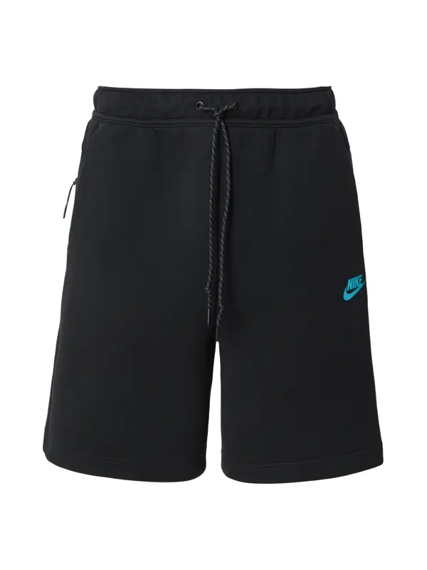 Nike Sportswear Nike Sportswear Hlače 'TCH FLC'  voda / črna