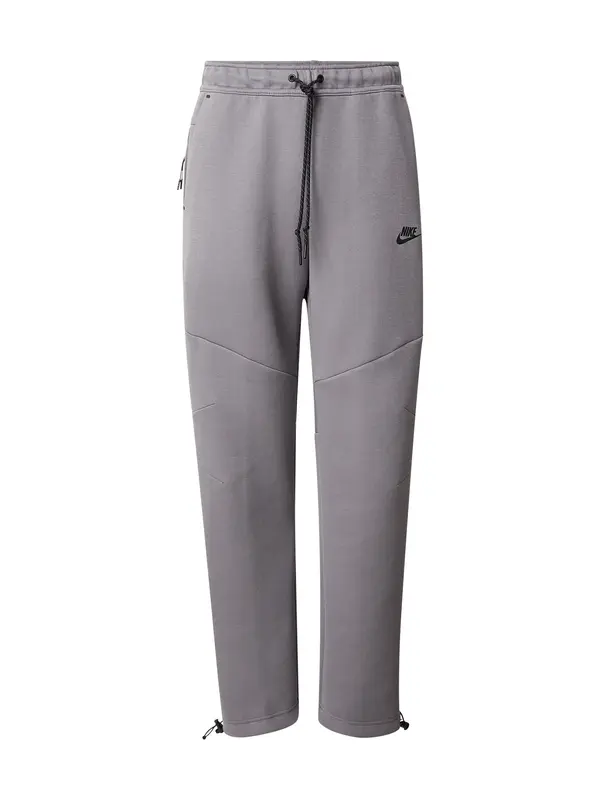 Nike Sportswear Nike Sportswear Hlače 'TECH FLC'  siva / črna