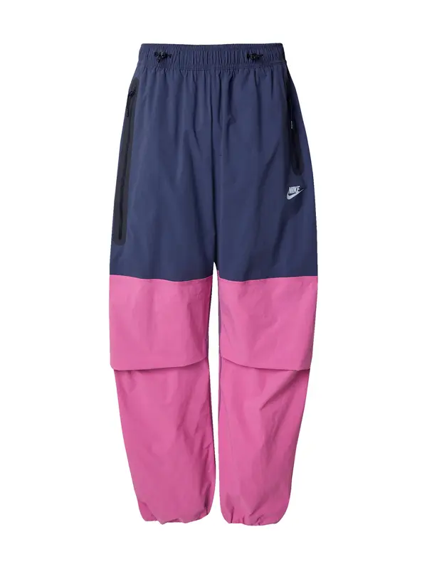 Nike Sportswear Nike Sportswear Hlače 'Tech'  temno modra / sliva / bela