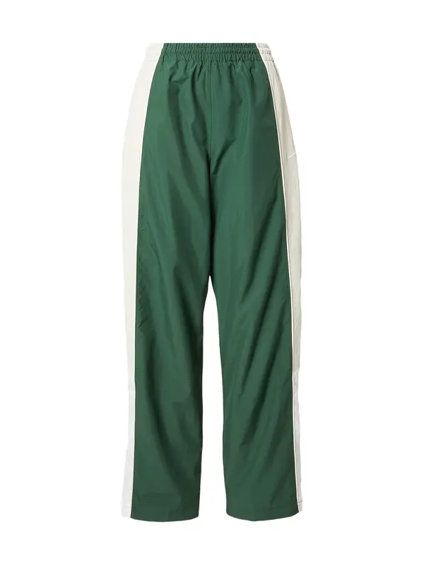 Nike Sportswear Nike Sportswear Hlače  temno zelena / bela