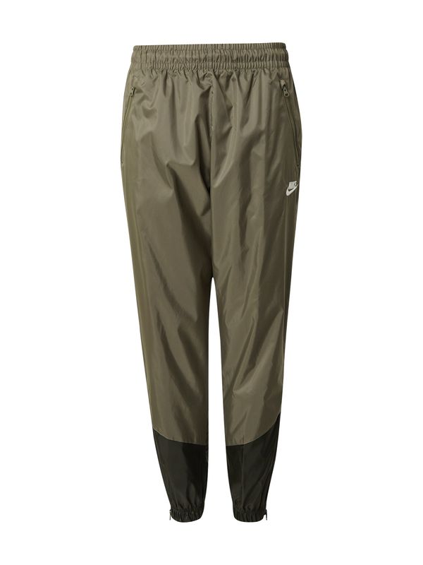 Nike Sportswear Nike Sportswear Hlače 'Windrunner'  oliva / temno zelena