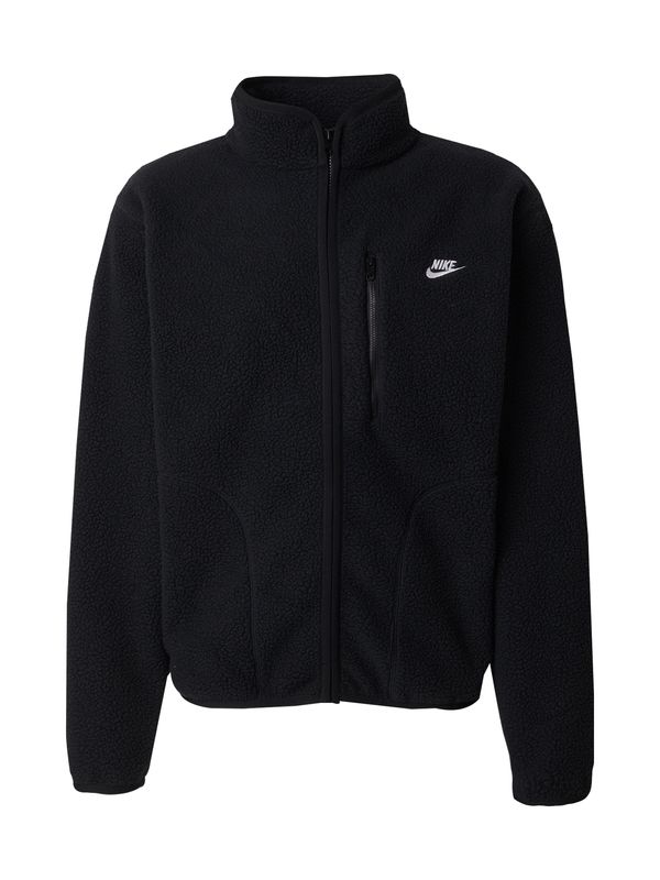 Nike Sportswear Nike Sportswear Jopa iz flisa 'CLUB'  črna / bela