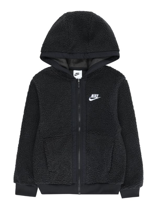 Nike Sportswear Nike Sportswear Jopa iz flisa 'CLUB FLC'  črna / bela