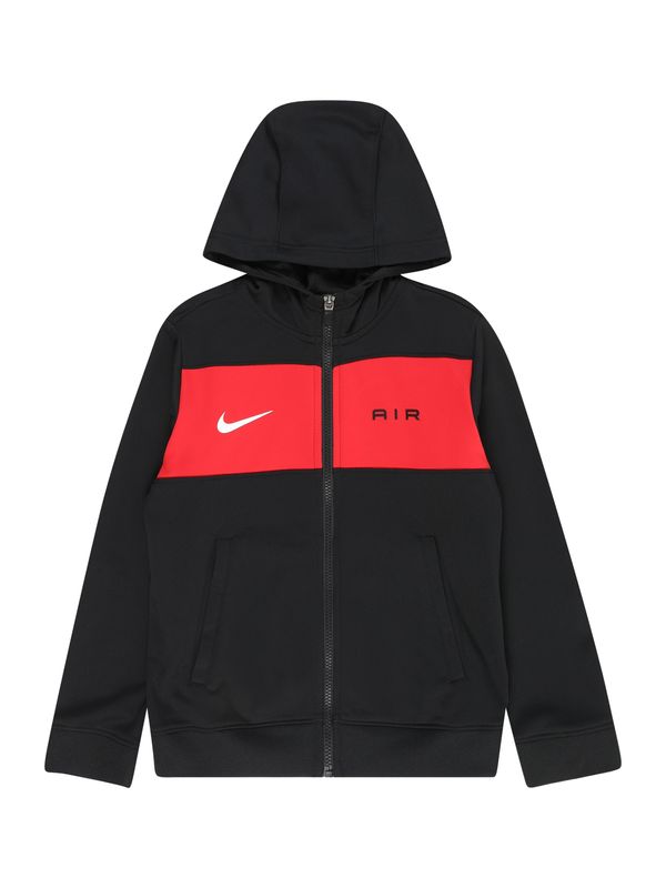 Nike Sportswear Nike Sportswear Jopa na zadrgo 'AIR'  rdeča / črna / bela