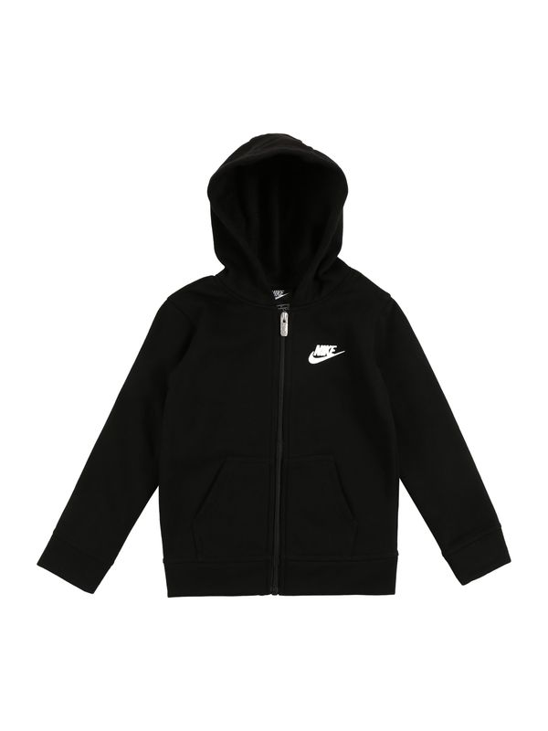 Nike Sportswear Nike Sportswear Jopa na zadrgo 'Club'  črna / bela