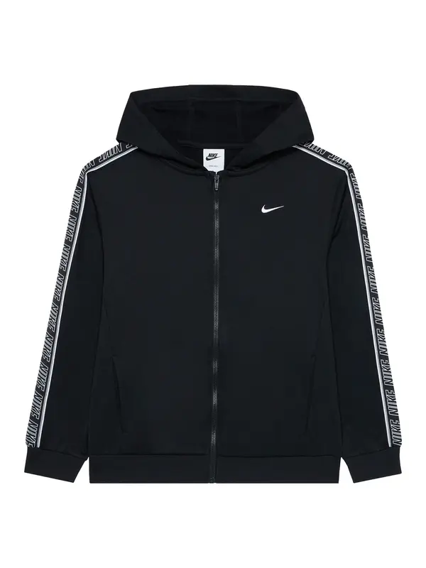 Nike Sportswear Nike Sportswear Jopa na zadrgo 'CLUB+'  črna / bela
