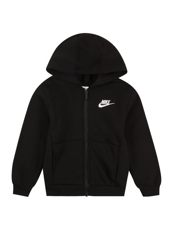 Nike Sportswear Nike Sportswear Jopa na zadrgo 'CLUB FLEECE'  črna / bela