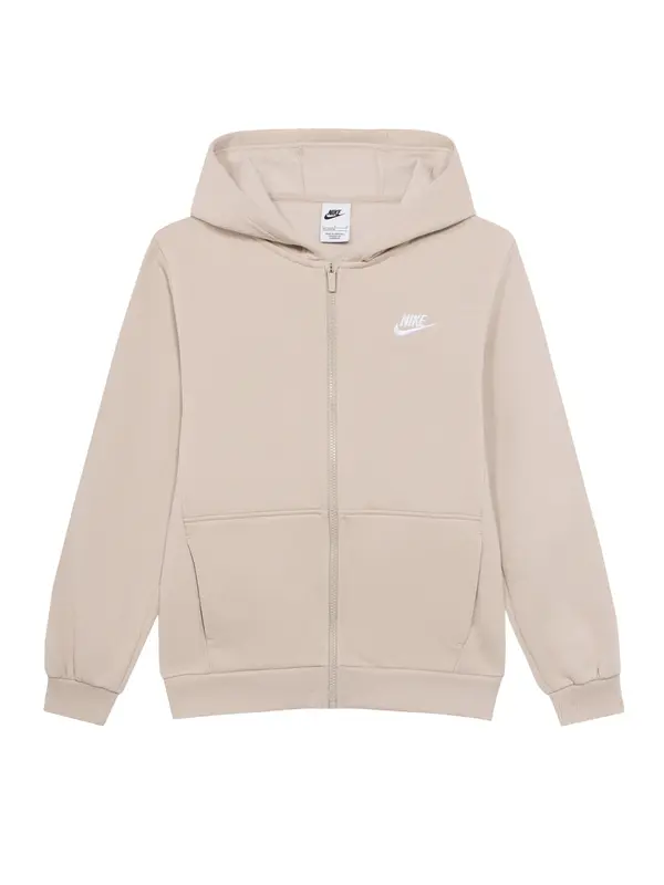 Nike Sportswear Nike Sportswear Jopa na zadrgo 'Club Fleece'  kremna