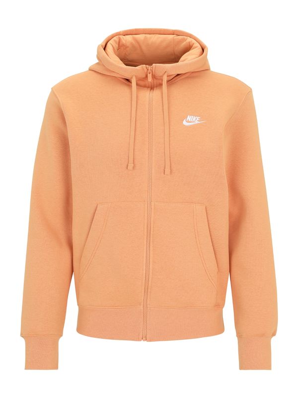 Nike Sportswear Nike Sportswear Jopa na zadrgo 'CLUB FLEECE'  marelica / bela