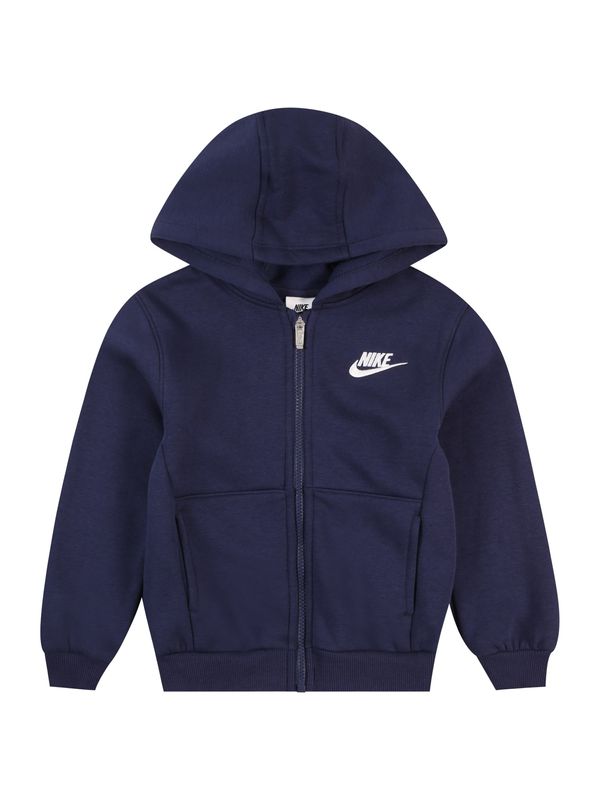 Nike Sportswear Nike Sportswear Jopa na zadrgo 'CLUB FLEECE'  mornarska / bela