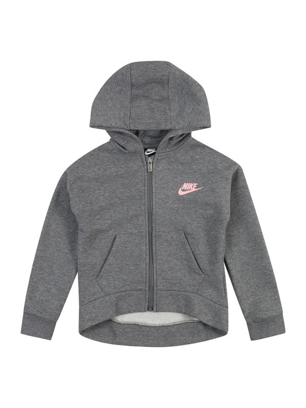 Nike Sportswear Nike Sportswear Jopa na zadrgo 'CLUB FLEECE'  pegasto siva / svetlo roza