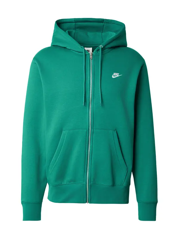 Nike Sportswear Nike Sportswear Jopa na zadrgo 'CLUB'  travnato zelena
