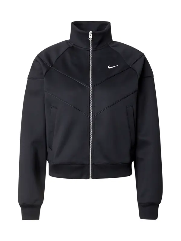 Nike Sportswear Nike Sportswear Jopa na zadrgo  črna / bela
