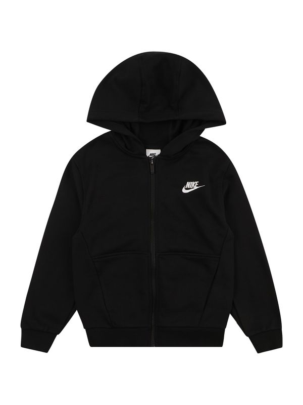 Nike Sportswear Nike Sportswear Jopa na zadrgo  črna / bela