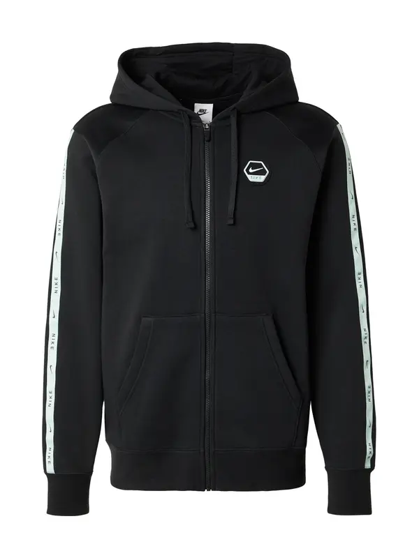 Nike Sportswear Nike Sportswear Jopa na zadrgo  črna / bela