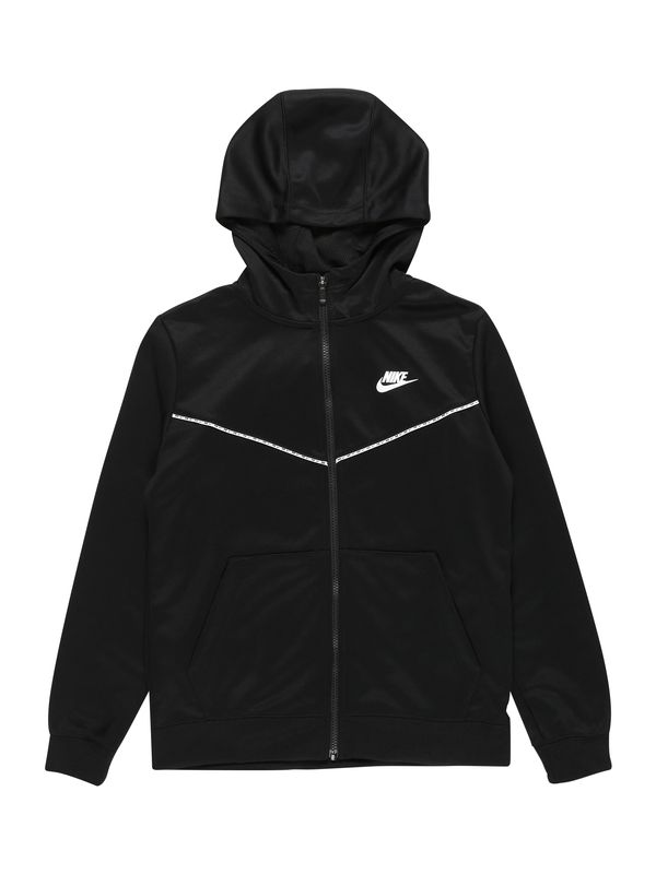 Nike Sportswear Nike Sportswear Jopa na zadrgo  črna / bela