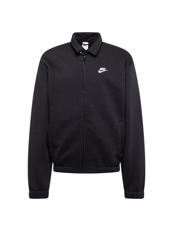 Nike Sportswear Nike Sportswear Jopa na zadrgo 'HARRINGTON'  črna / bela