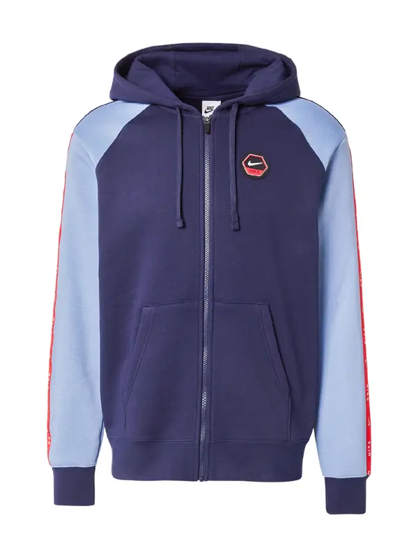 Nike Sportswear Nike Sportswear Jopa na zadrgo  mornarska / svetlo modra / rdeča