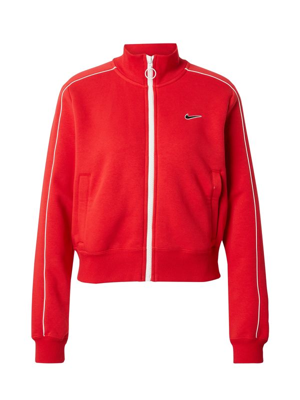Nike Sportswear Nike Sportswear Jopa na zadrgo  rdeča / črna / bela