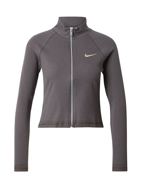Nike Sportswear Nike Sportswear Jopa na zadrgo  siva / bela