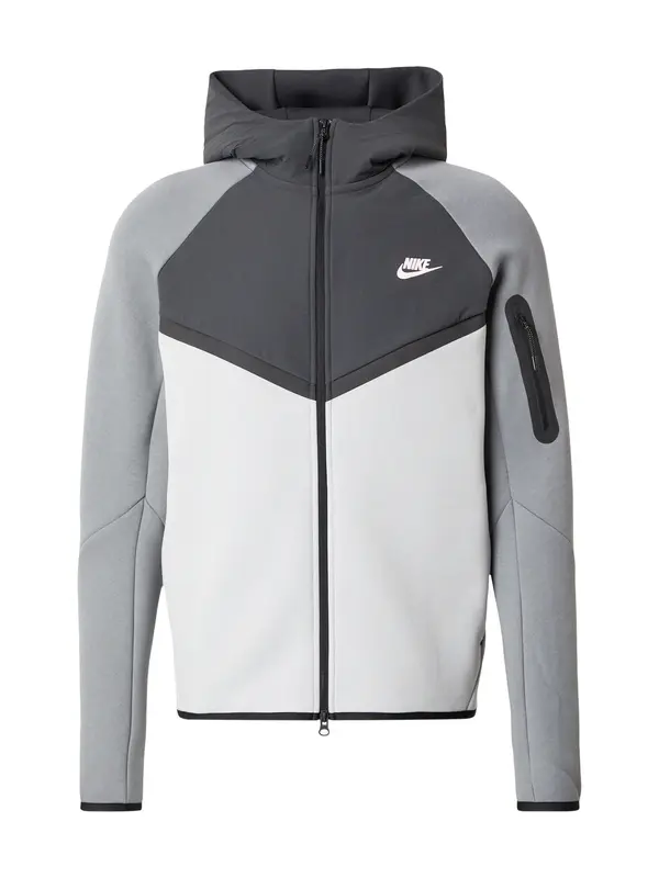 Nike Sportswear Nike Sportswear Jopa na zadrgo  siva / svetlo siva / temno siva / črna