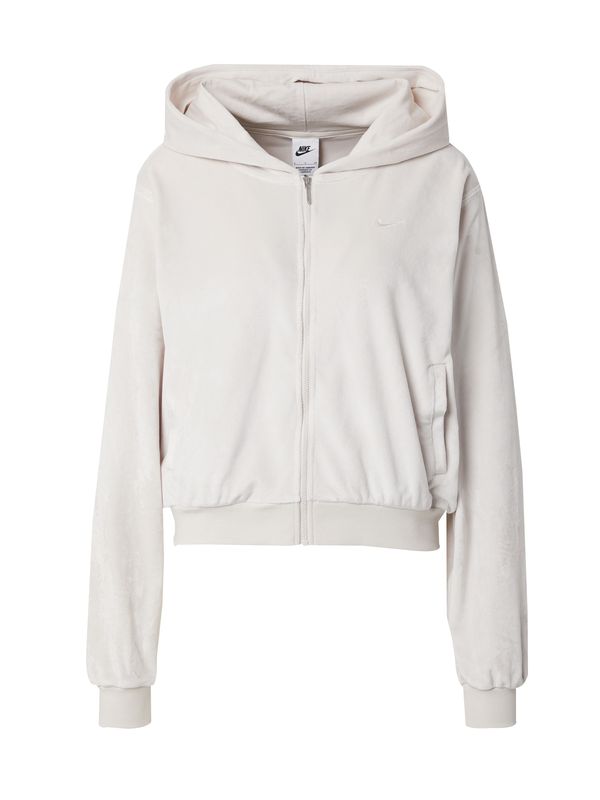 Nike Sportswear Nike Sportswear Jopa na zadrgo  svetlo bež / bela