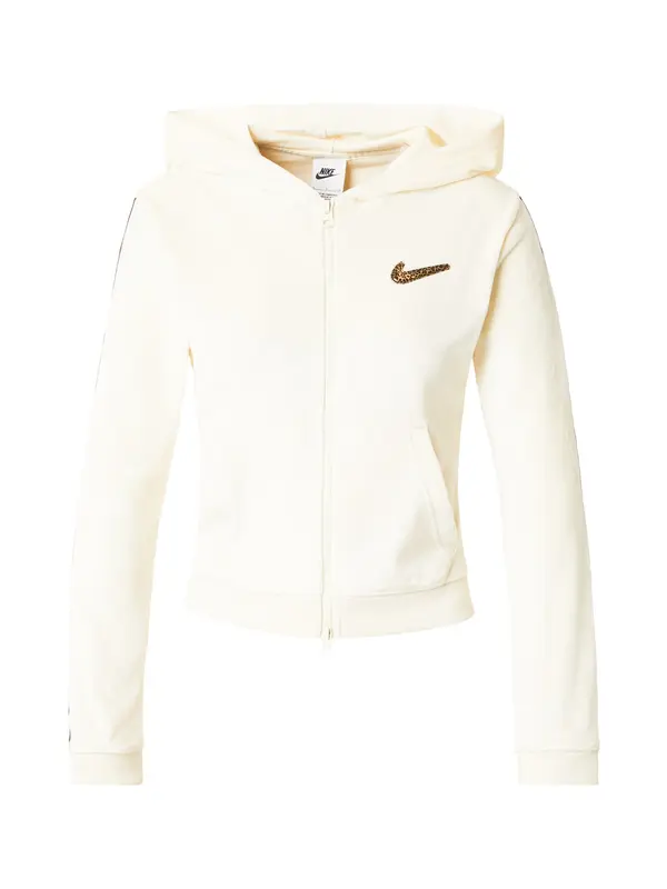 Nike Sportswear Nike Sportswear Jopa na zadrgo  svetlo rjava / bela