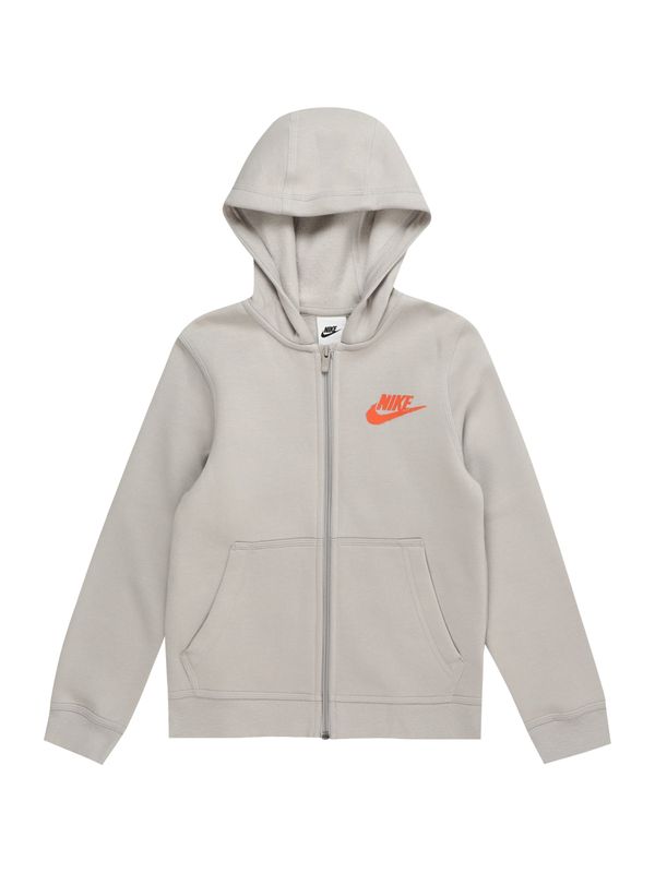 Nike Sportswear Nike Sportswear Jopa na zadrgo  svetlo siva / temno siva / oranžna / jastog