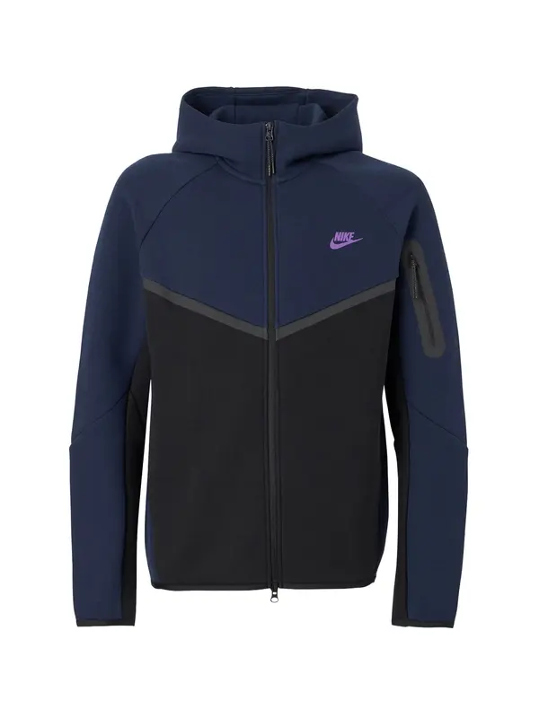 Nike Sportswear Nike Sportswear Jopa na zadrgo 'TCH FLC'  mornarska / antracit / lila / črna
