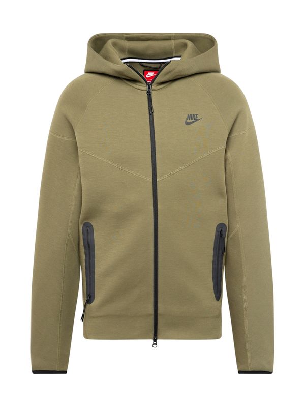 Nike Sportswear Nike Sportswear Jopa na zadrgo 'TCH FLC'  oliva / črna