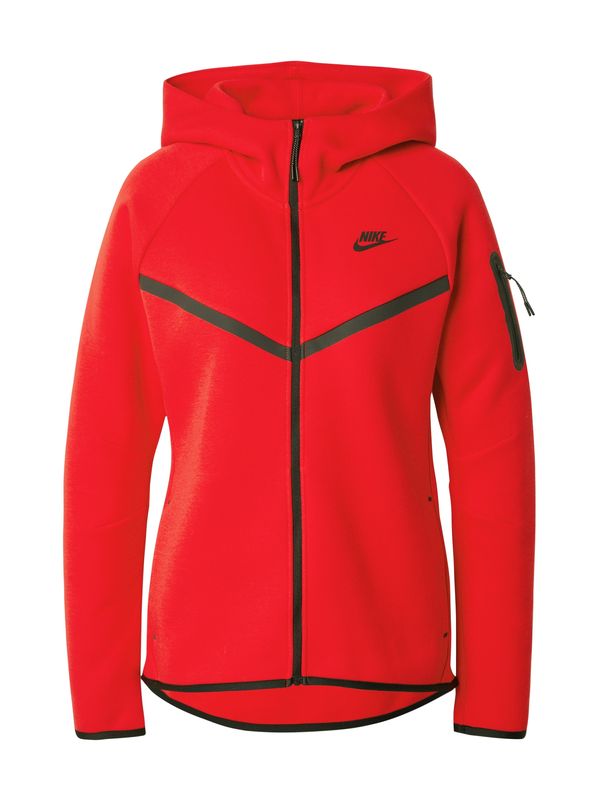 Nike Sportswear Nike Sportswear Jopa na zadrgo 'TECH FLEECE 2'  rdeča