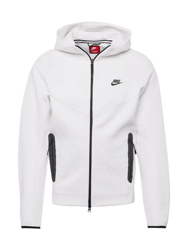 Nike Sportswear Nike Sportswear Jopa na zadrgo 'Tech Fleece'  črna / pegasto bela