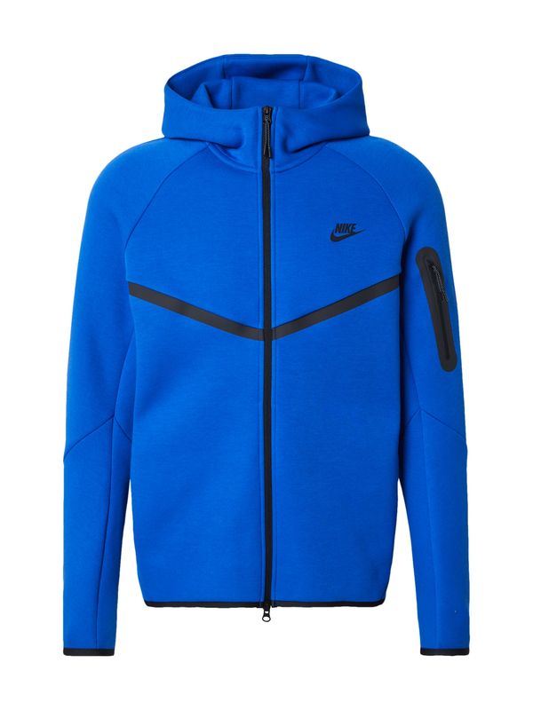 Nike Sportswear Nike Sportswear Jopa na zadrgo 'TECH FLEECE'  kraljevo modra / črna