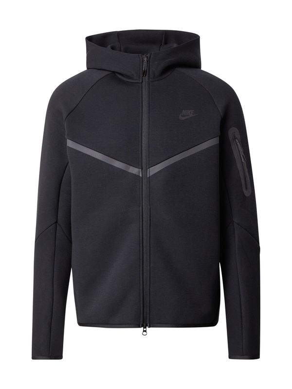 Nike Nike Sportswear Jopa na zadrgo 'TECH FLEECE'  temno siva / črna